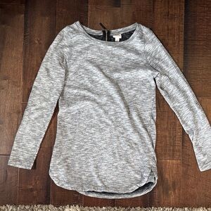 Merona Heather Gray Long-Sleeve Girls Top